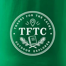 TFTC minimalistický turistický odznak