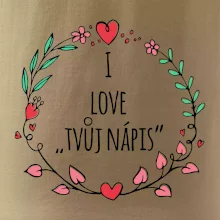 I love věněček - vlastní nápis