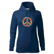 Peace symbol červené květiny