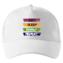 Eat sleep rowing repeat barevné