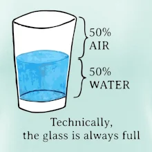 Technically, the glass is always full