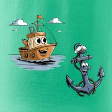 Parové triko - Loď a kotva