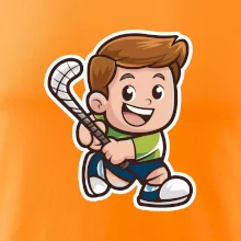 Ikona pozemní hokej kluk