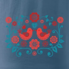 folklor - dva červení ptáčci