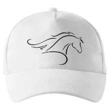 Kůň - bežící silueta hlavy