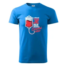 V případě nouze je moje krevní skupina červené víno