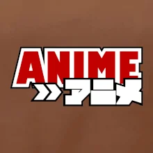 Anime nápis červený