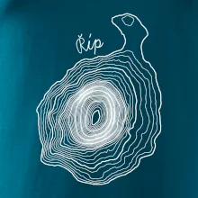 Říp - vrstevnice psací