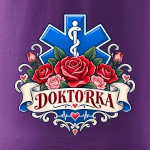 Doktorka - kříž a růže