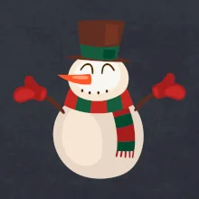 Vánoční sněhulák