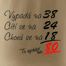 Vypadá, cítí se, chová se - 80 let