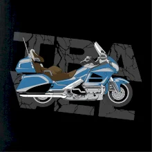 Cestovní motorka Amerika modrá