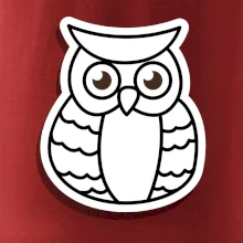 Sova kreslená na prsu