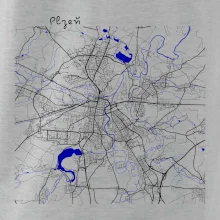 Plzeň mapa s vodními toky