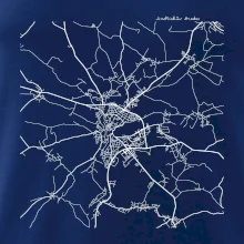 Černobílá mapa  Jindřichův Hradec (37701)