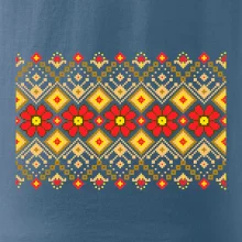 Ukrajinský vzor  - Červené květiny