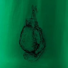 Boxerské rukavice kreslené na výšku