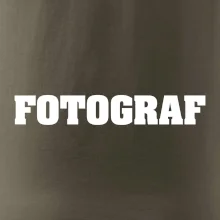 Novinář nápis - Fotograf