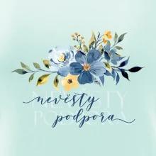 Nevěsty podpora květy modré