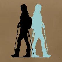 Nordic walking figury - žena