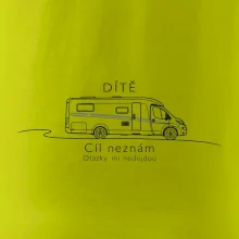 Dítě cíl neznám otázky mi nedojdou obytný automobil
