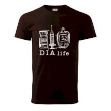 D I A life - kreslený insulin injekce a glukometr