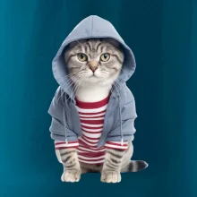 Kočka v pruhovaném triku