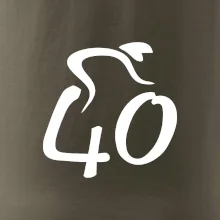 Cyklista slaví čtyřicítku (40)