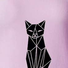 Origami kočka zepředu