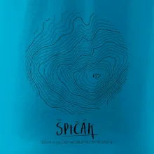 Špičák - vrstevnice v kruhu