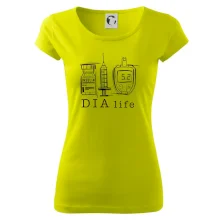 D I A life - kreslený insulin injekce a glukometr