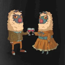 Alpaky s vínem pár