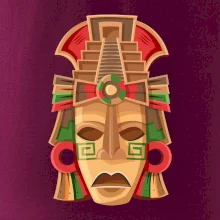 Mayové maska červené uši