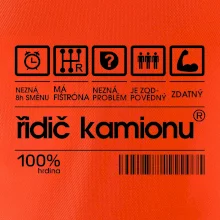 Čárový kód řidič kamionu