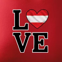 Love Rakouská vlajka