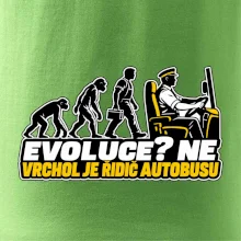 Evoluce vrchol je řidič autobusu