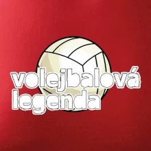 Volejbalová legenda - bílé písmo