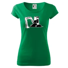 Bagr bez nápisu černobílý