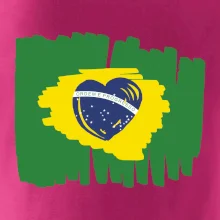 Brazílie vlajka srdce