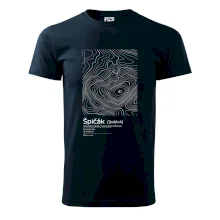 Špičák - vrstevnice v obdélníku