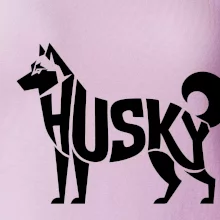 Husky nápis v těle