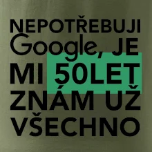 Nepotřebuji google, je mi 50 let