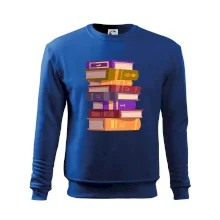 Knihomol stojící knihy