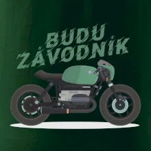 Budu závodník  zelený cafe racer