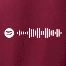 Spotify kód na prsu