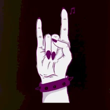 Rocková ruka dámská