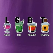 LGBT -  Likér, Gin, Brandy, Tequila