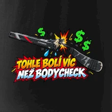 Zlomená hokejka bolí víc než bodycheck