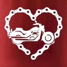 Moto srdce řetěz - chopper