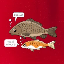 Hezké Vánoce Kapr a Koi kapr (Hana-creative)